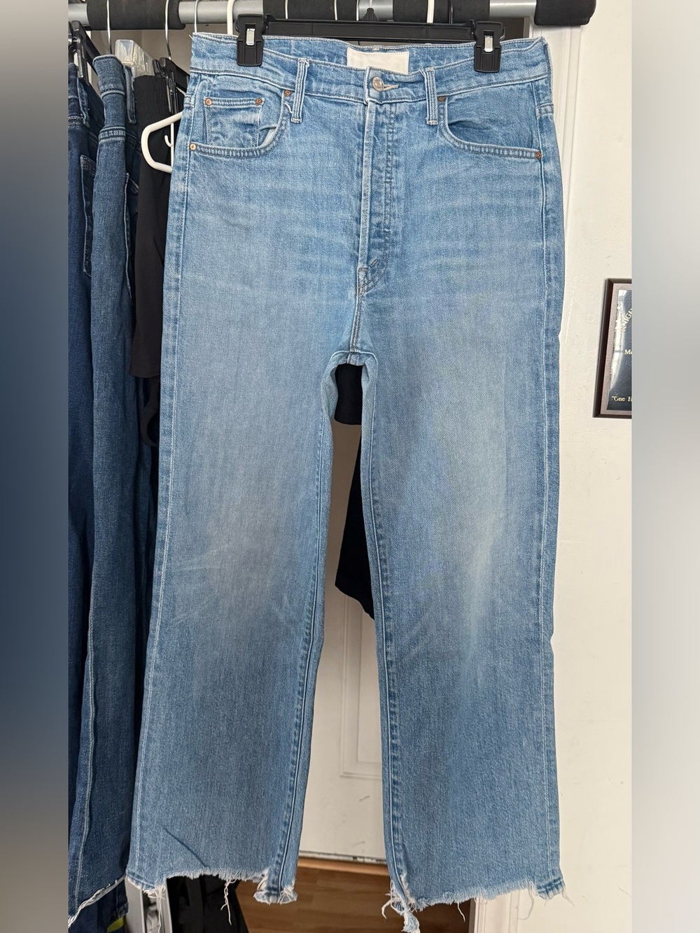 Mother Superior The Rambler Ankle Chew Jeans in Post No Bills - Size 30